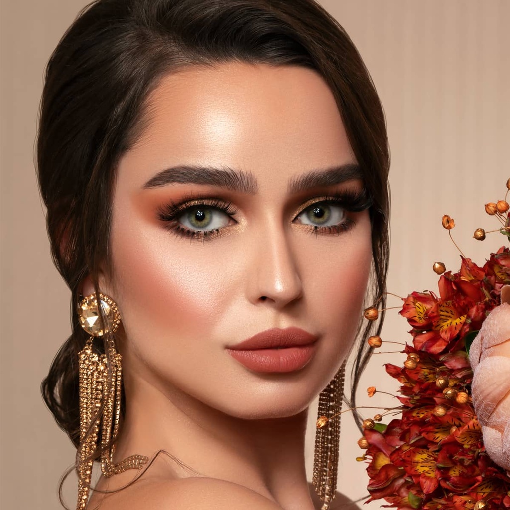 DIAMOND EYE LUMINOUS LATIN BROWN MONTHLY COLOR CONTACT LENSES - 2 PACKha