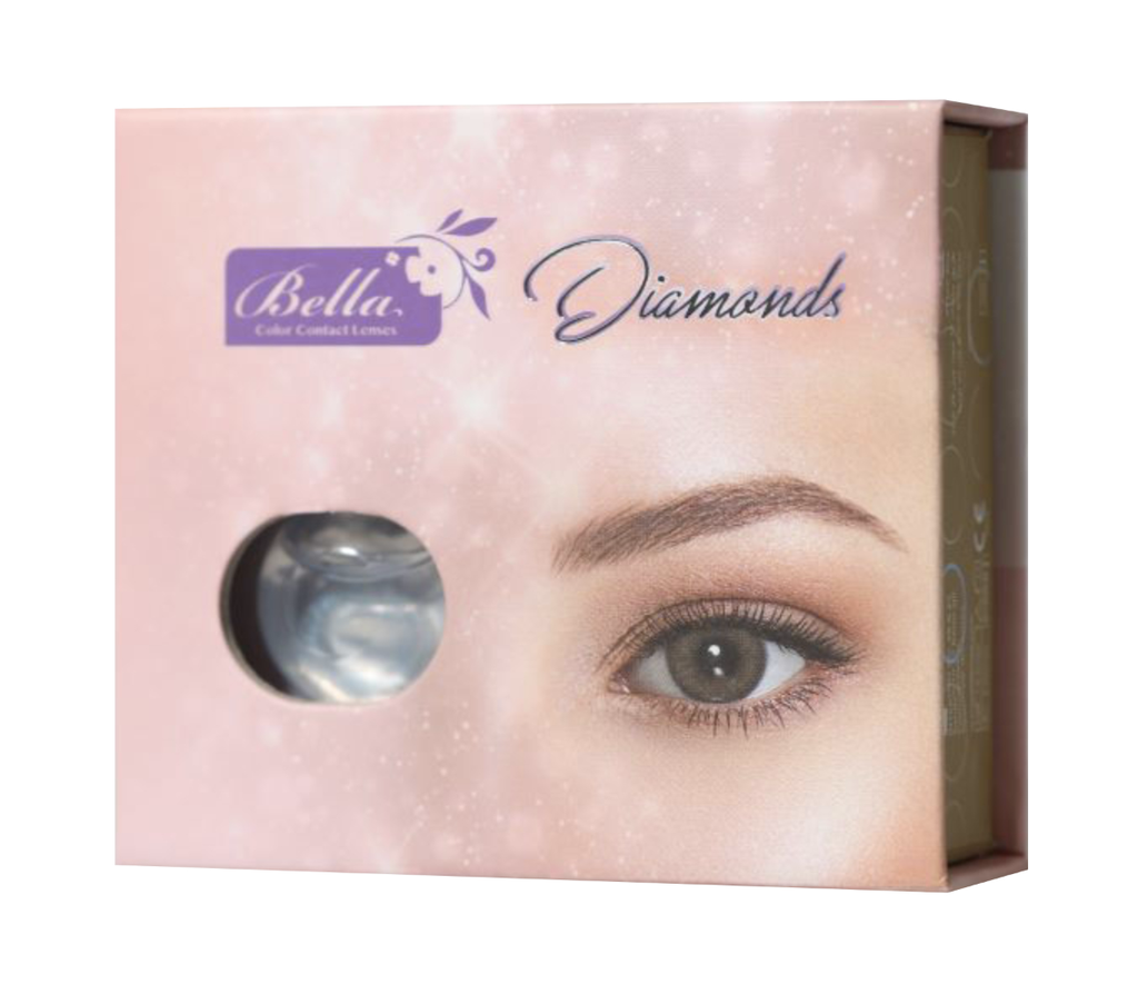 BELLA NATURAL VIOLA GRAY MONTHLY COLOR CONTACT LENSES - 2 PACK