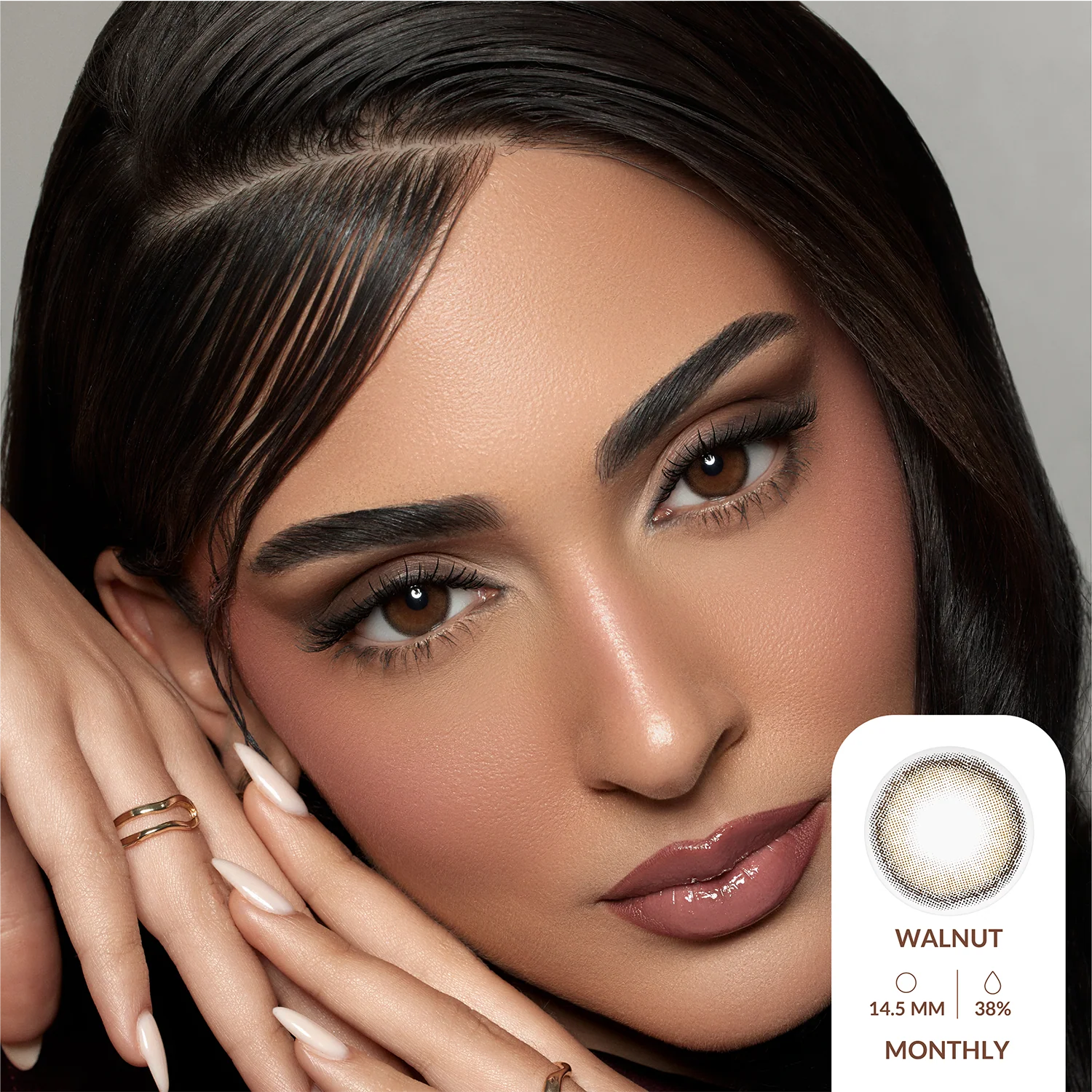 AMARA WALNUT MONTHLY COLOR CONTACT LENSES – 2 PACK