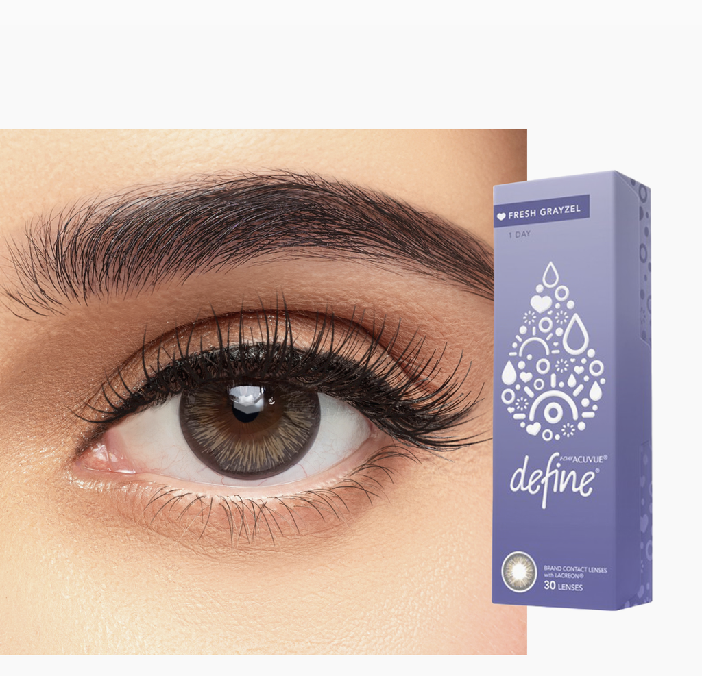 ACUVUE DEFINE FRESH GRAYZEL DAILY COLOR CONTACT LENSES – 30 PACK
