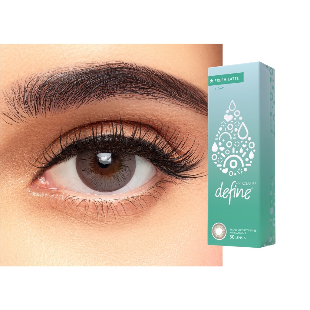 ACUVUE DEFINE FRESH LATTE DAILY COLOR CONTACT LENSES – 30 PACK