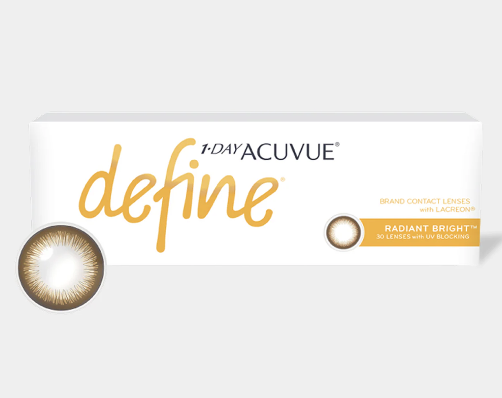 ACUVUE DEFINE RADIANT BRIGHT DAILY COLOR CONTACT LENSES – 30 PACK