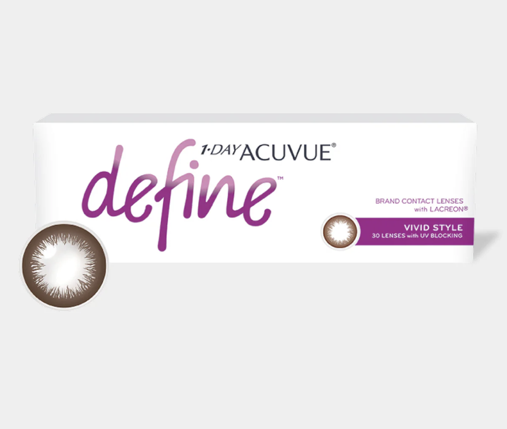 ACUVUE DEFINE VIVID STYLE DAILY COLOR CONTACT LENSES – 30 PACK