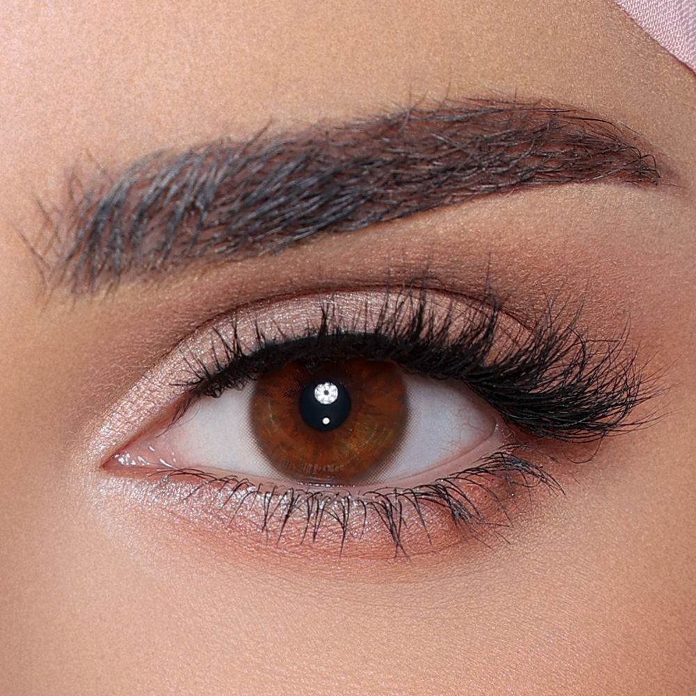 DIAMOND EYE LUMINOUS CAPPUCCINO MONTHLY COLOR CONTACT LENSES - 2 PACK