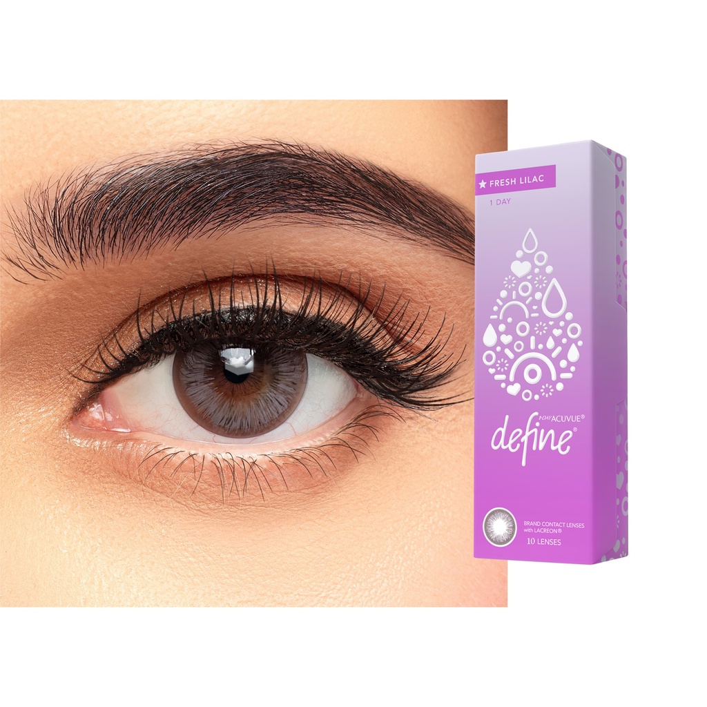 ACUVUE DEFINE FRESH LILAC DAILY COLOR CONTACT LENSES – 30 PACK