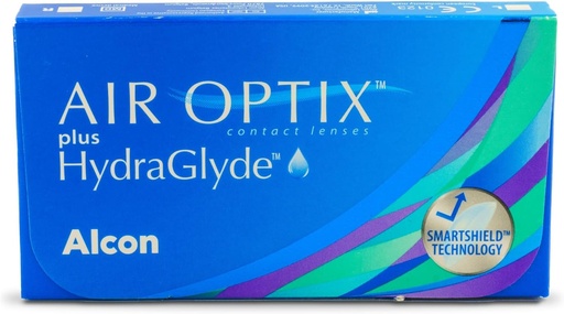 AIR OPTIX PLUS HYDRAGLYDE CLEAR CONTACT LENSES  - 6 PACK