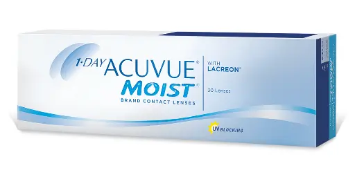 1-DAY ACUVUE MOIST CLEAR CONTACT LENSES – 30 PACK