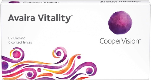 AVAIRA VITALITY MONTHLY CLEAR CONTACT LENSES – 6 PACK