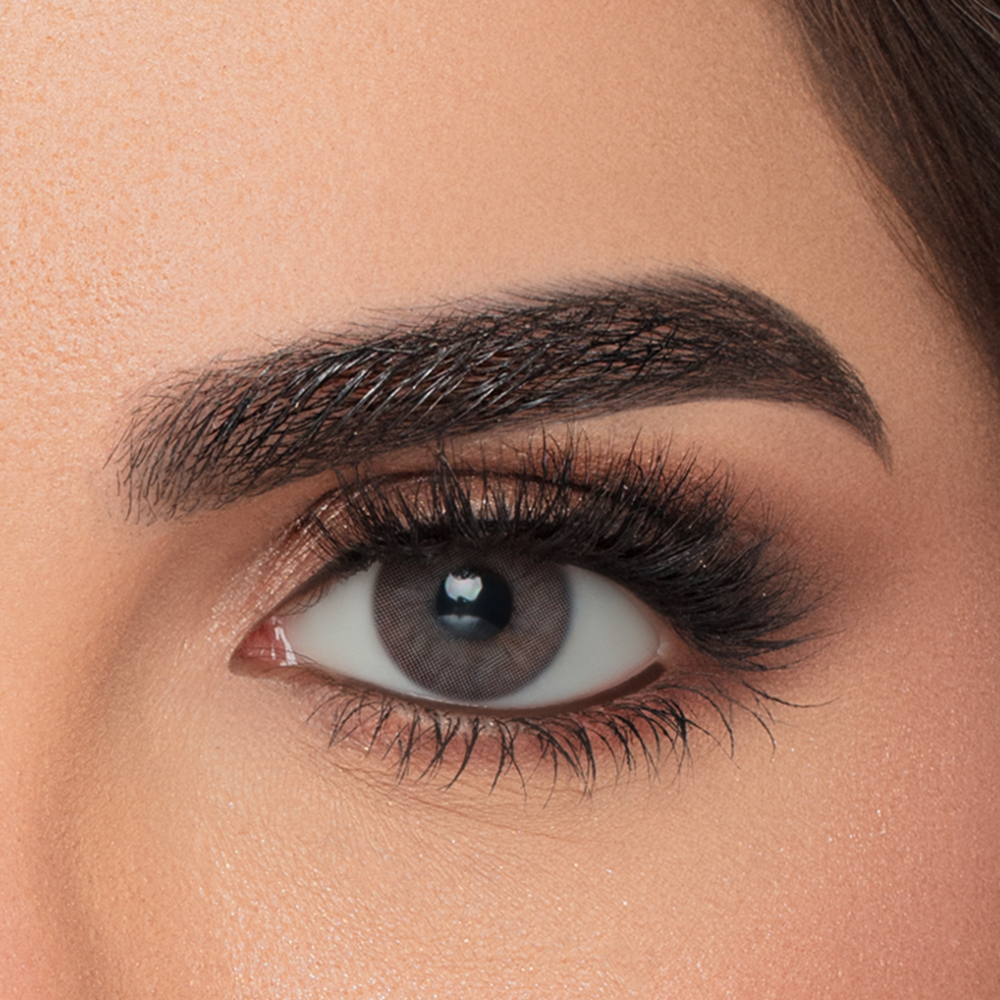 PERLA SMOKY GRAY MONTHLY COLOR CONTACT LENSES - 2 PACK