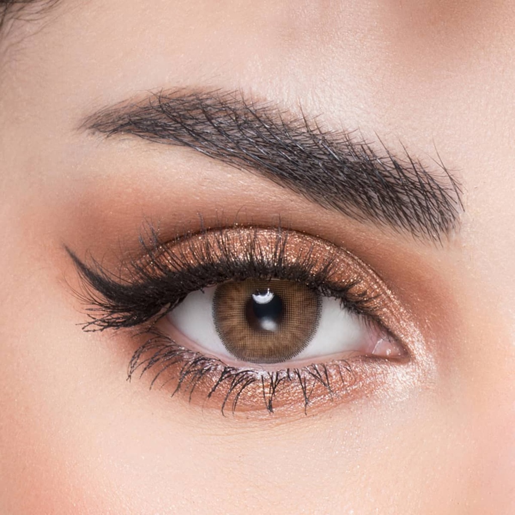 MY LENS ORO BROWN MONTHLY COLOR CONTACT LENSES - 2 PACK